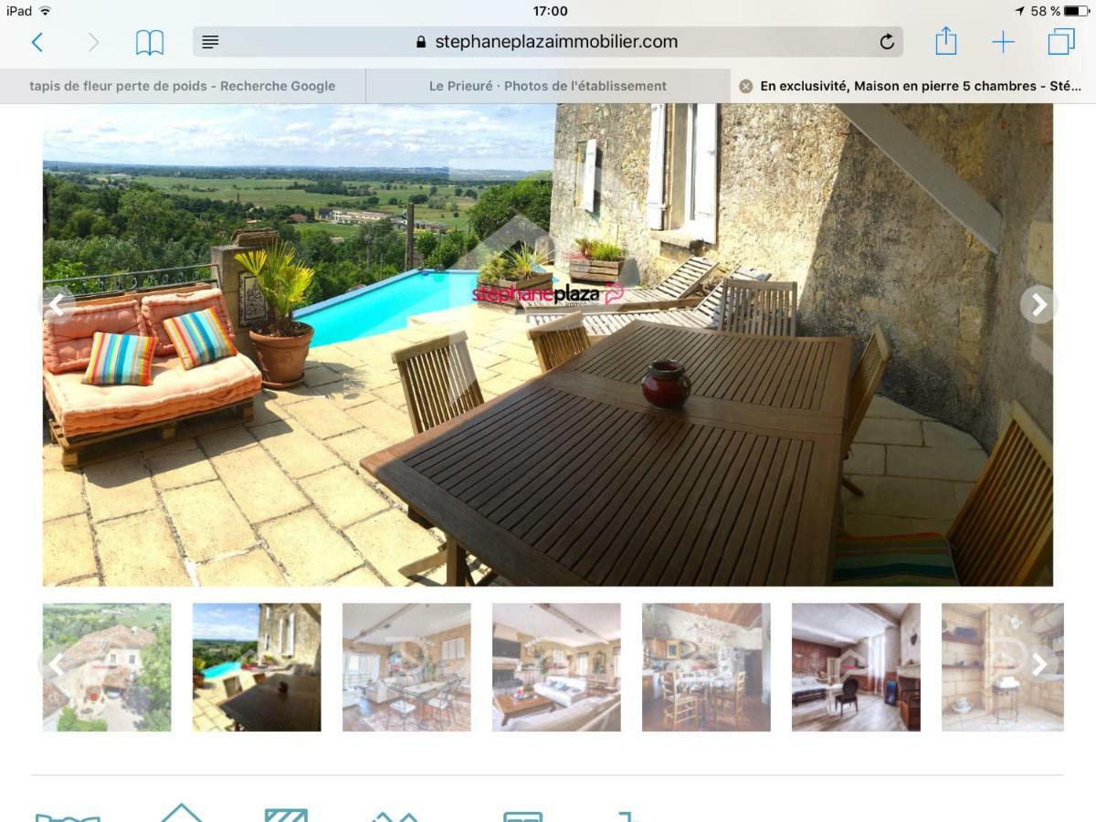 Bed and Breakfast Le Prieure Saint-Pey-de-Castets Exterior foto